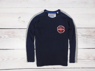 SUPERDRY__SPORTS ATHLETIC__LONGSLEEVE GRANATOWY__L-XL