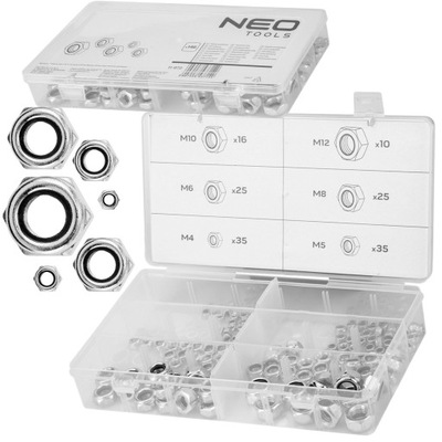 NEO SET SCREWS SAMOHAMOWNE 146 PIECES 6 ROZMIAROW + ORGANIZER 11-972  