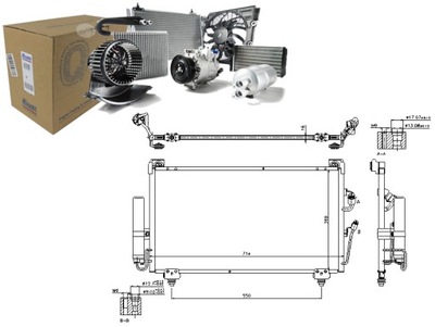 NISSENS CONDENSADOR DE ACONDICIONADOR MITSUBISHI OUTLANDE  