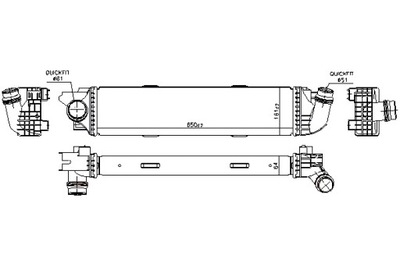 NISSENS INTERCOOLER AUŠINTUVAS ORO ĮSIURBIMO FIAT TALENTO 