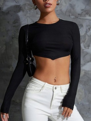 CZARNY SHEIN M LC81306 *CROP TOP