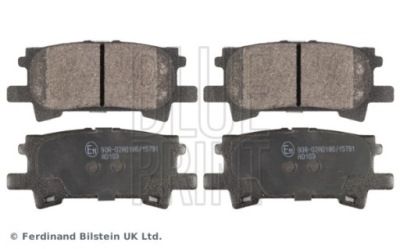 Тормозные колодки ham. toyota t. lexus rx 300/400 03-08 фото №1