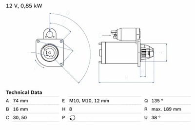 BOSCH ARRANCADOR KIA AVELLA CARENS I CARENS II CLARUS PRIDE RETONA  