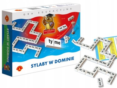 ALEXANDER SYLABY W DOMINIE Gra Edukacyjna DOMINO