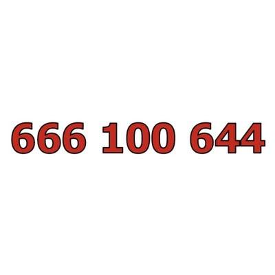 666 100 644 ZŁOTY ŁATWY NUMER STARTER