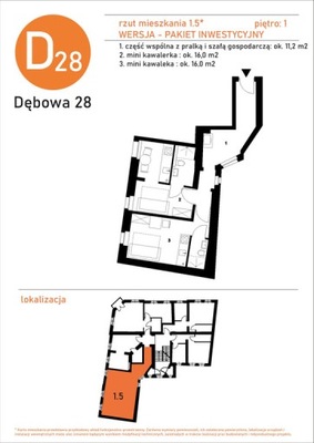 Mieszkanie, Katowice, Dąb, 44 m²