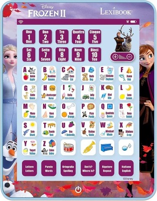 Lexibook Frozen Kraina Lodu Tablet do Nauki IT/EN