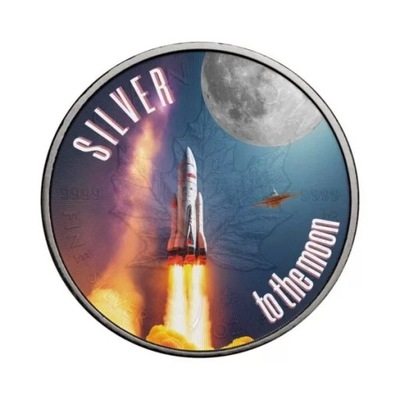 Kanadyjski Liść Klonowy Silver to the moon 1 oz