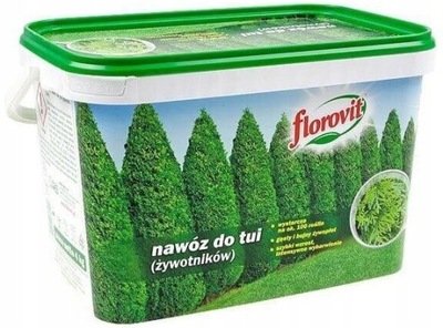 Florovit nawóz do tui (żywotników) 4 kg wiadra i innych iglaków