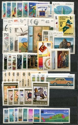 1976, pełny rocznik -znaczki i bloki niekasowane**
