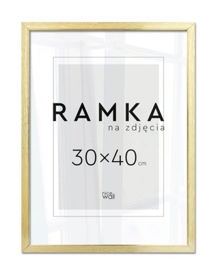 Ramka na zdjęcie 30x40 cm Złota Rama 40x30 cm