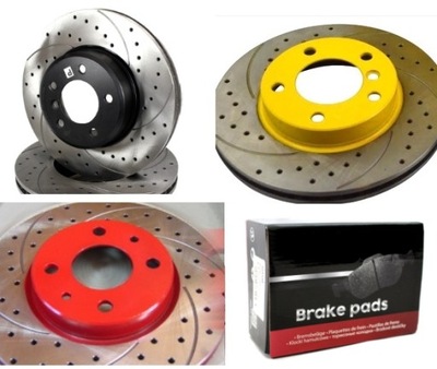 Гальмівні диски + гальмівні колодки bmw 5 e60 - 320mm задня фото №1