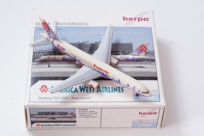 HERPA America West Airlines Boeing 757-200 skala 1:500