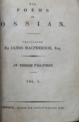 The Poems of Ossian Vol I 1826 r.