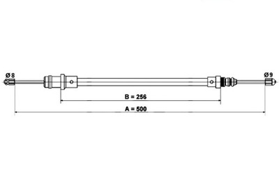 435141 ATE CABLE CONJUNTO DE EMBRAGUE CABLE FRENOS DE MANO ATE 24.3727-0336.2 PIEZAS A  