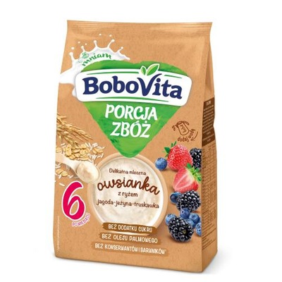 BoboVita Kaszka mleczna owsianka z ryżem, 210g