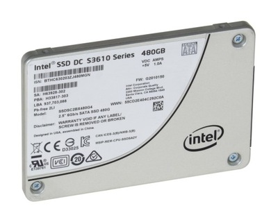 SSD Intel S3610 480GB 2,5" SATA 6Gbit SSDSC2BX480G4