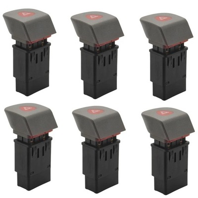 6X CAR HAZARD EMERGENCY LIGHT FLASHER SWITCH FOR RENAULT KANGOO I 19~34546  