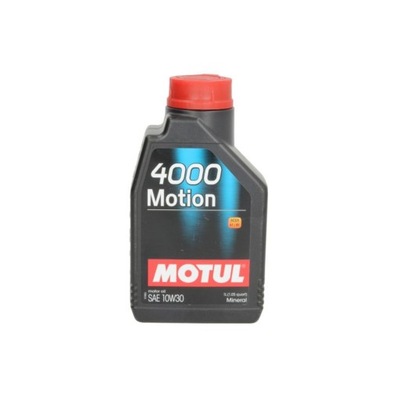 МАСЛО МОТОРНЕ MOTUL 4000 MOTION 10W30 1L