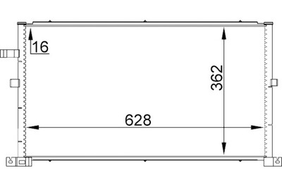 MAHLE КОНДЕНСАТОР КОНДИЦИОНЕРА FORD MONDEO II MONDEO III 1.8-3.0