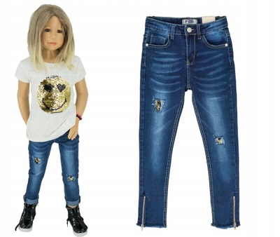 P021 Spodnie jeansowe jeans lycra rozmiar 122/128