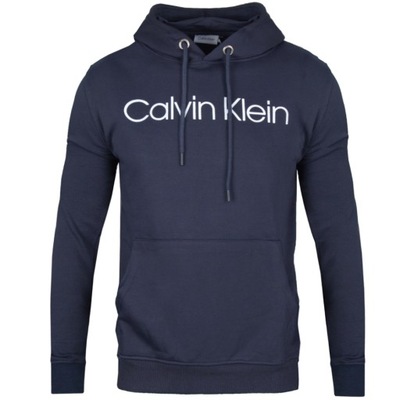 CALVIN KLEIN GRANATOWA BLUZA Z LOGO ROZ. S