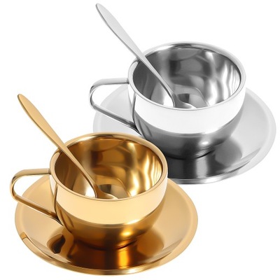 Filiżanki do herbaty Filiżanka do espresso Metalowe kubki do kawy 304