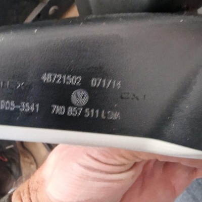 Зеркало внутреннее golf vii 7n0857511 фото №1