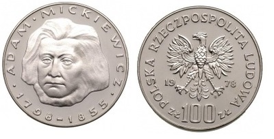 100 zł (1978) - Adam Mickiewicz