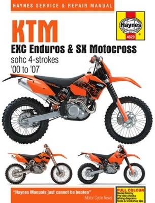 MANUAL DE MANTENIMIENTO KTM EXC 250 400 450 520 525 SX 400 450 520 525  