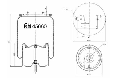 FEBI BILSTEIN ПЫЛЬНИК ПОДВЕСКИ ПНЕВМАТИЧЕСКОЙ ЗАД L P