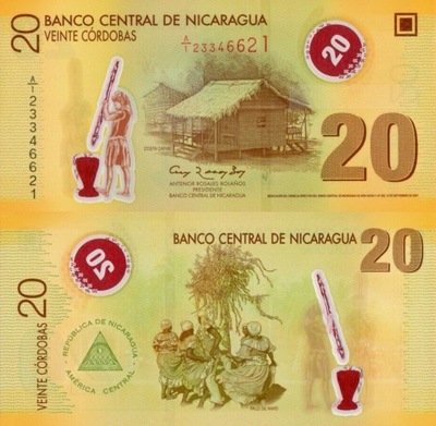 # NIKARAGUA - 20 CORDOBAS - 2007 P-202 UNC polimer