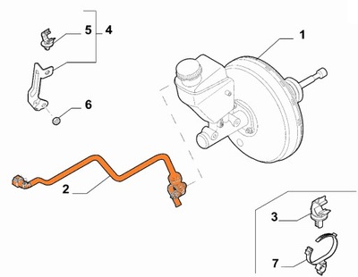 Шланг усилитель тормозов тормоза alfa romeo mito 1.4 tb tjet фото №1