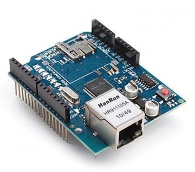Ethernet Shield W5100 Moduł Sieciowy LAN z Czytnikiem Kart microSD AVR
