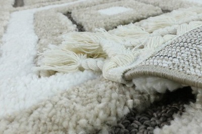 AZTECKI DYWAN BERBER SHAGGY Z FRĘDZLAMI 160x230