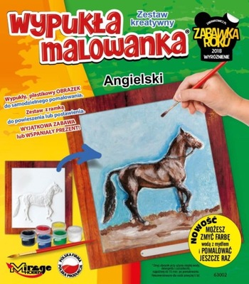 Wypukła Malowanka Koń - Angielski