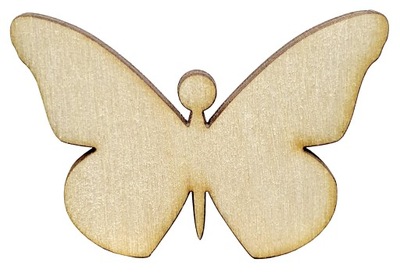 Motyl drewniany dekor decoupage 5x3,5 cm 10szt