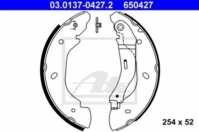 ATE 03.0137-0427.2 BRAKE SHOES BRAKE  