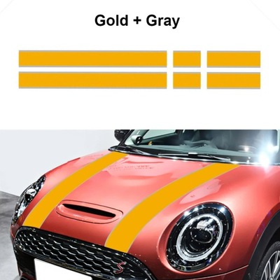 FOR HOOD REAR TRUNK STRIPE STICKERFRONT COVER TRIM VINYL DECALS FOR ~58327