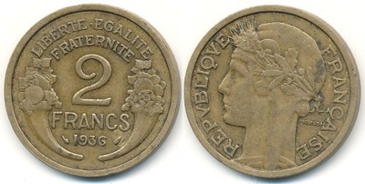Francja 2 Francs - 1936r ... Monety