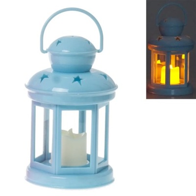 Lampion Adwentowy dla dzieci na Roraty, Latarenka LED dla dzieci Niebieska