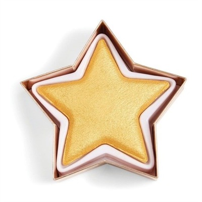 Pojedynczy rozświetlacz wypiekany Makeup Revolution złoty Gold Star gwiazda