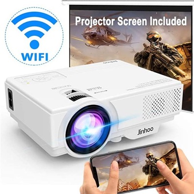 Bezprzewodowy projektor WiFi 5000 LM 1080p Full HD