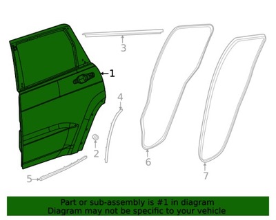 Дверь jeep grand cherokee wl фото №1