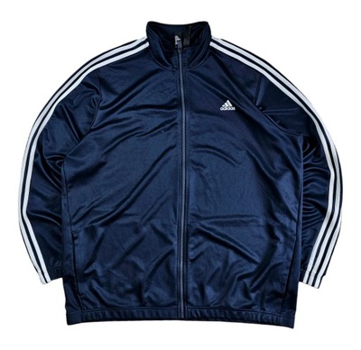 Bluza Bez Kaptura ADIDAS Granatowa Nowy Model Męska Logo Stójka XXL 2XL