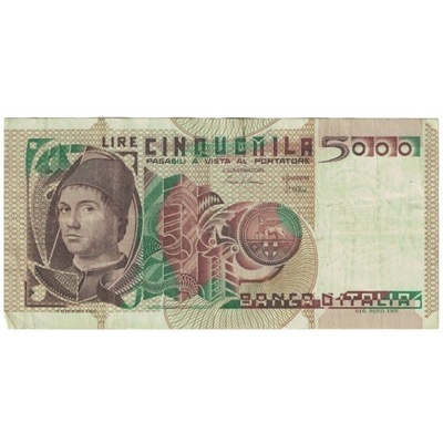 Banknot, Włochy, 5000 Lire, 1979, KM:105a, EF(40-4