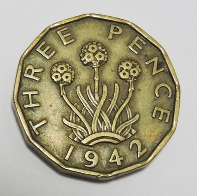 Wielka Brytania 3 pence 1942