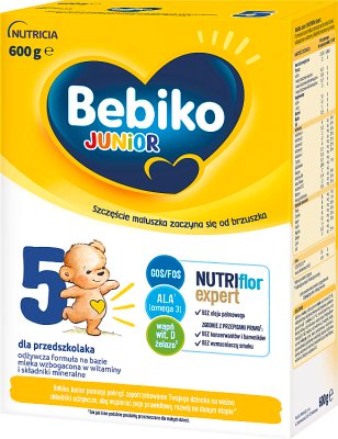 Bebiko Junior 5 Odżywcza formuła na bazie mleka