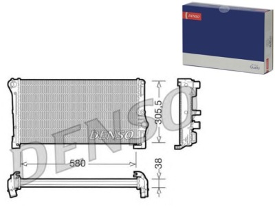 Denso drm13010 радиатор, система охлаждение двигателя фото №1