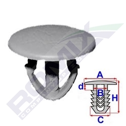 КЛИПСА ДВЕРНЫЕ КАРТЫ ОБШИВКА VW OPEL RENAULT X10SZT